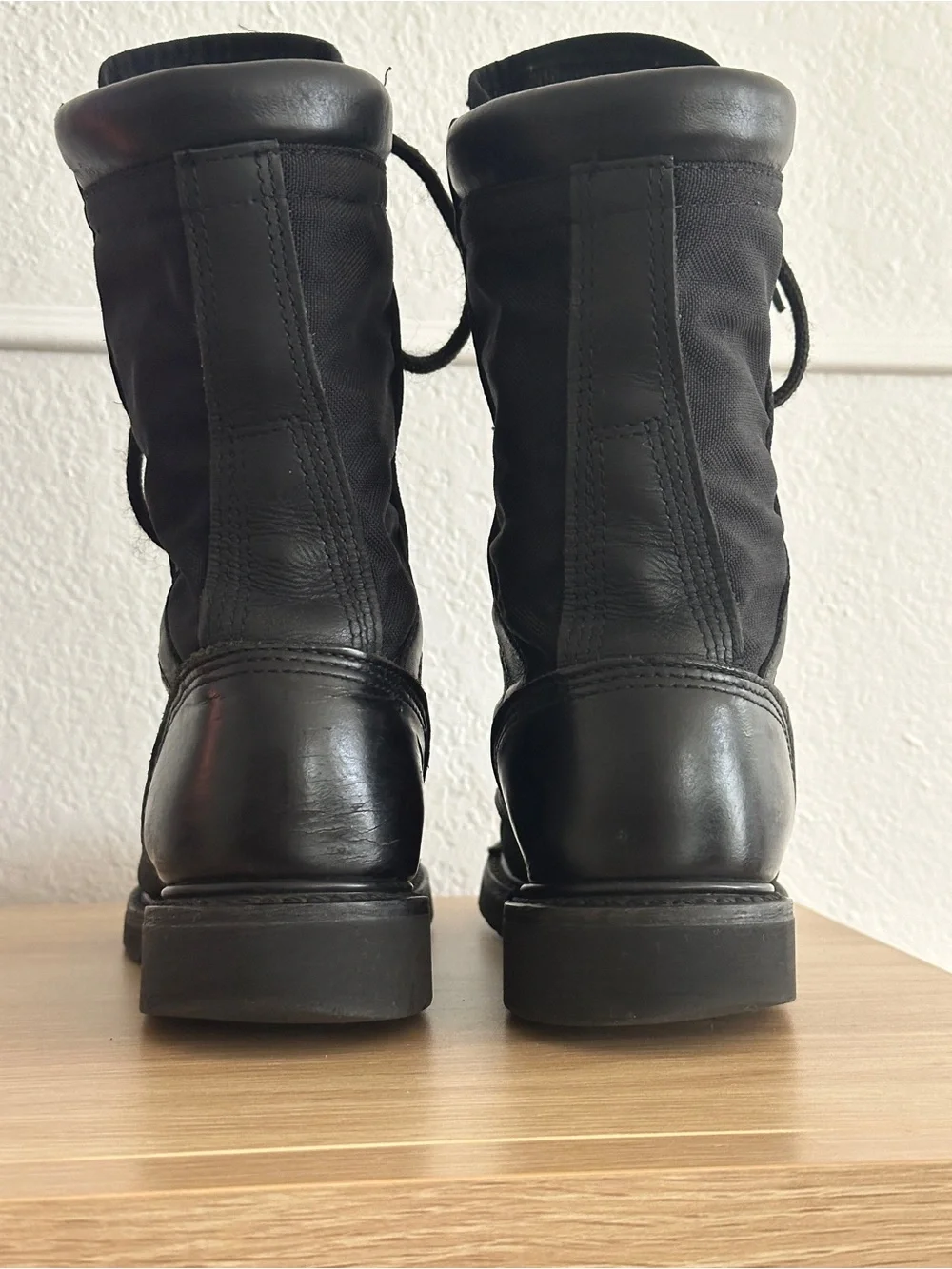 Vintage Corcoran Jump Boots 8 Marauder Combat Leather Cap Toe Pics USA J25178 7